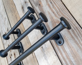 Barn Door Handle / Garden Gate Pull / Cast Iron Garage Double Sliding Door Pull Handle / Modern Style Grab Bar Dish Towel Holder