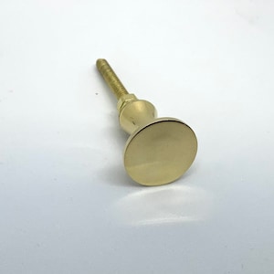 Drawer Knob Dresser Pull - Solid Brass Gold - Cabinet Knob, Cupboard Furniture Door Pulls, Vintage Antique Reproduction Hardware