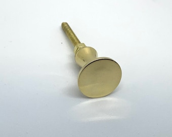 Drawer Knob Dresser Pull - Solid Brass Gold - Cabinet Knob, Cupboard Furniture Door Pulls, Vintage Antique Reproduction Hardware