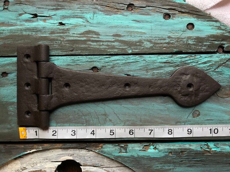 Barn Door Hinge Heavy Duty Strap Hinge Large Spade Cast Iron Etsy