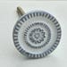 Wheel Pattern Round Handmade Vintage Iron Ornate Distressed White Dresser Furniture Drawer Handle / Cupboard Cabinet Door Hardware