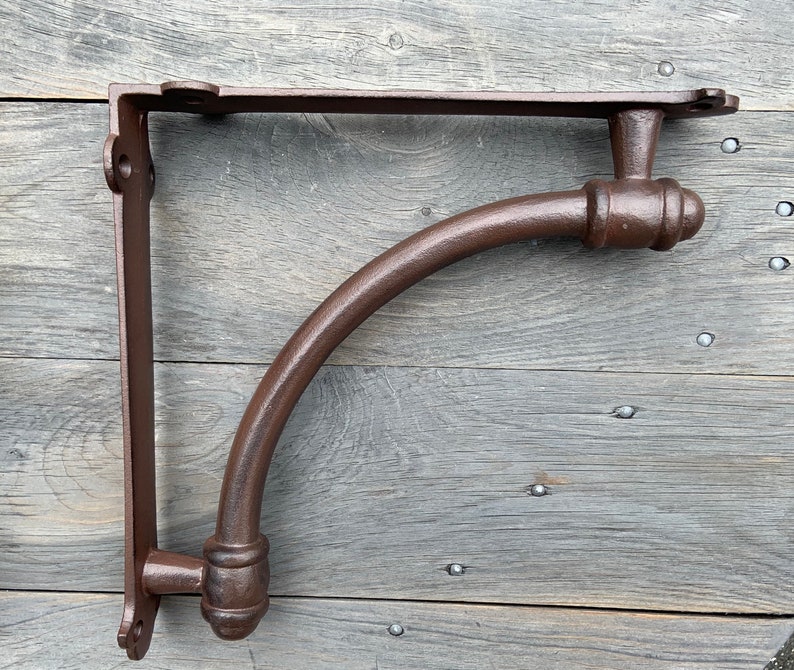 Corbel Shelf Brackets Pair Cast Iron Metal Rustic Farmhouse Etsy