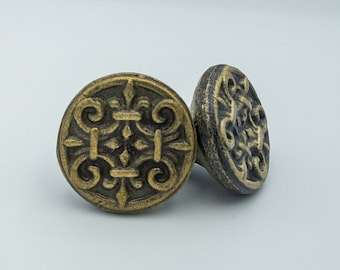 Cast Iron Dresser Knob, Drawer Pull, Cupboard Cabinet Knob Door Hardware, Vintage Rustic Reproduction Pull