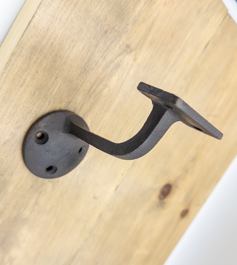 Handrail Bracket / Cast Iron Stairway Banister Railing Support Holder ...