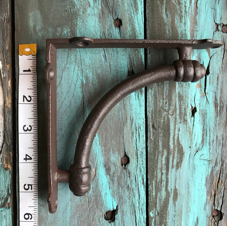 Cast Iron Shelf Bracket / Rustic Farmhouse Industrial Open Etsy