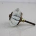 Handmade Vintage Glass Dresser Furniture Drawer Knobs / Cupboard Cabinet Door Hardware Knob - Pulls "Big Clear"