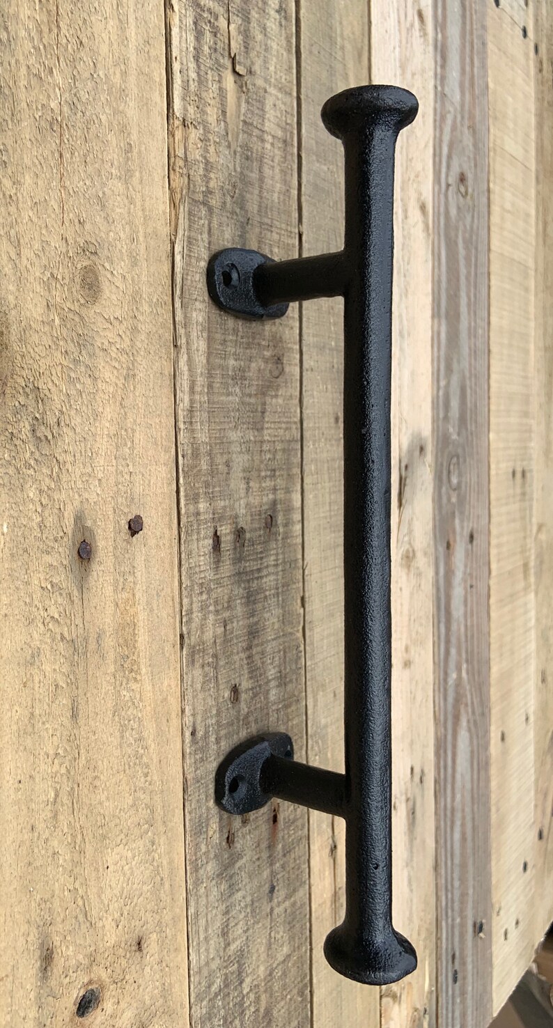 Barn Door Handle / Metal Garden Gate Pull 12 Cast Iron Etsy