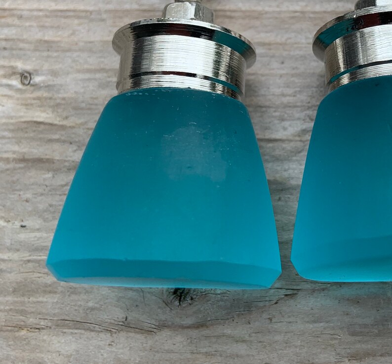 2nds Turquoise Blue Sea Glass Knob Dresser Drawer Pull / Etsy Canada