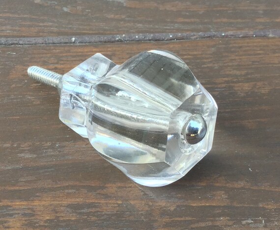 Clear Glass Knob Dresser Knobs Drawer Pull Cupboard Etsy