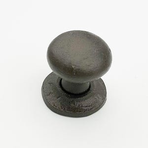 Cast Iron Dresser Knob With Backplate, Drawer Pull, Cupboard Cabinet Knob Door Hardware, Vintage Rustic Reproduction Pull