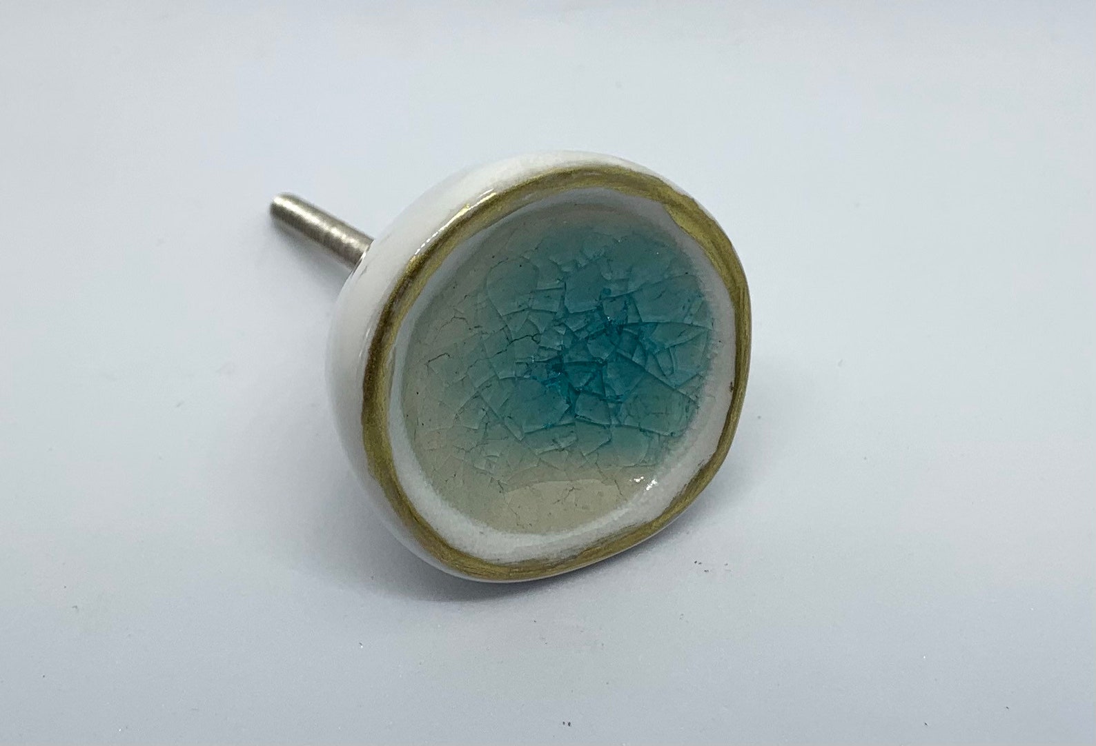 Ceramic Drawer Knobs & Pulls Sea Glass Knob Crackle Etsy