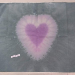 Tie-Dyed Pillowcase-Standard or King Size-Great Gift Idea repurposed pillow cases-Great for Kids and Adults, Many colors and Patterns Purple/Teal Heart #1