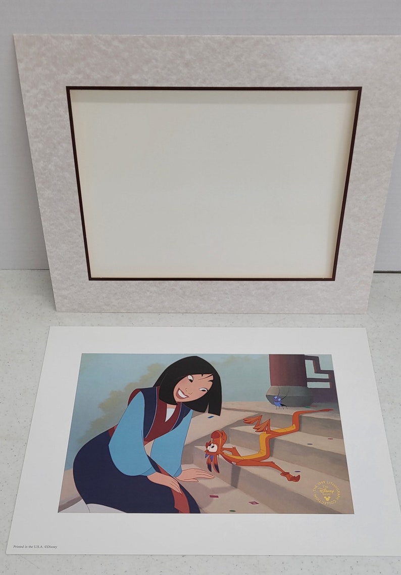 Disney's MULAN Lithograph Disney Store Exclusive, 1999. Commemorative Lithograph, 14 x 11. Excellent condition. image 3