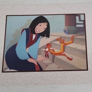 Disney's MULAN Lithograph Disney Store Exclusive, 1999. Commemorative Lithograph, 14 x 11. Excellent condition. image 2