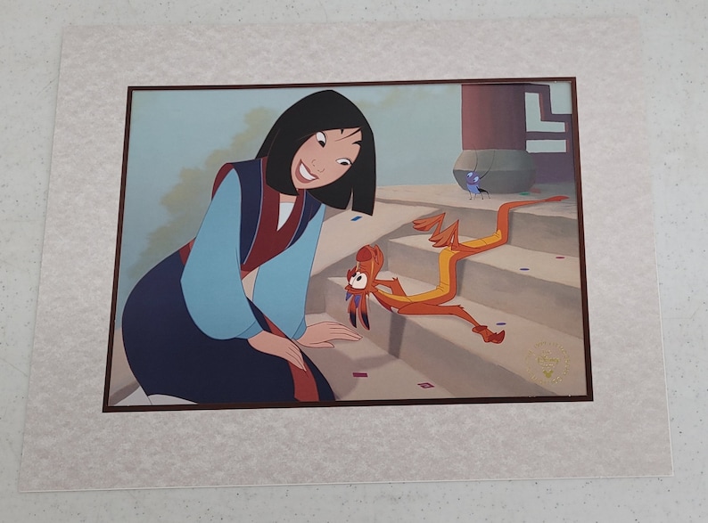 Disney's MULAN Lithograph Disney Store Exclusive, 1999. Commemorative Lithograph, 14 x 11. Excellent condition. image 2