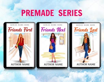 Vorgefertigte Romanze Ebook Cover Serie: Illustriertes Vektor Design