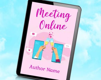 Vorgefertigte Romanze Ebook Hülle: Illustriertes RomCom Design