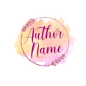 Premade Logo Design, Custom Logo Design, Author Logo, Watercolor Logo, Company Logo, Business Logo, Calligraphy Logo, Custom Logo