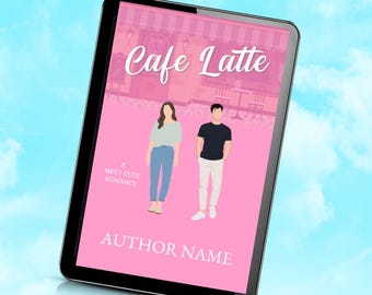 Vorgefertigte Romanze Ebook Hülle: Illustriertes RomCom Design