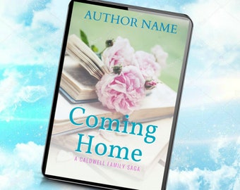 Portada prediseñada para ebook romántico: Diseño floral