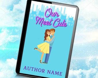 Vorgefertigte Romanze Ebook Hülle: Illustriertes RomCom Design
