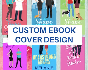 Benutzerdefiniertes Ebook-Cover-Design: Romanze, illustriertes Vektor-Buch-Cover-Design, Amazon KDP, digitales Buch-Cover, Selbstverlag, Indie