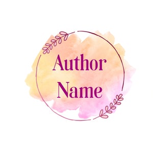 Splash Logo, Author Logo, Elegant Logo, Cute Logo, Feminine Logo, Beauty Logo, Social Media Logo, Website Logo, Simple Logo