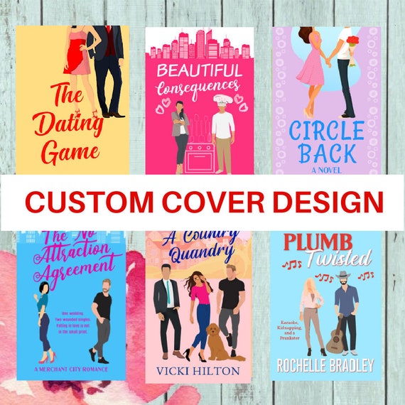 Custom Ebook Cover Design: Illustrated Romance, Mystery, and YA