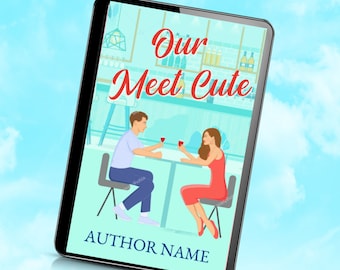 Vorgefertigte Romanze Ebook Hülle: Illustriertes RomCom Design