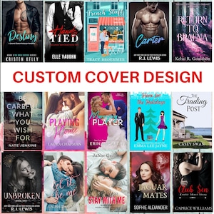 Custom Ebook Cover Designs, Custom Book Cover, Digital Book Cover, Book Cover, Romance Cover Design, Indie Book Cover, Illustrated Cover