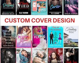 Custom Ebook Cover Designs, Custom Book Cover, Digital Book Cover, Book Cover, Romance Cover Design, Indie Book Cover, Illustrated Cover