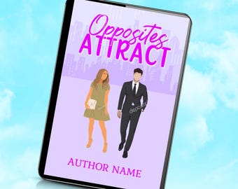 Vorgefertigte Romanze Ebook Hülle: Illustriertes RomCom Design