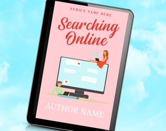 Vorgefertigte Romanze Ebook Hülle: Illustriertes RomCom Design