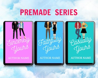 Vorgefertigte Romanze Ebook Cover Serie: Illustriertes Vektor Design