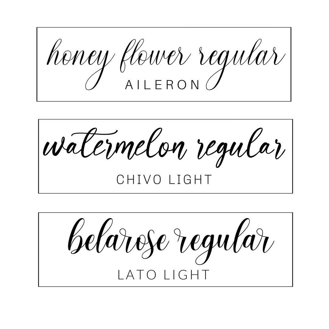 Script Premade Logo Design: Modern Text Watermark - Etsy