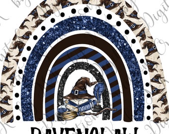 Blue Wizard Rainbow, PNG File, 300 dpi, Decal, Instant Download