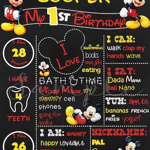 Lavagna personalizzata per il compleanno di Topolino ***ARTICOLO DIGITALE***