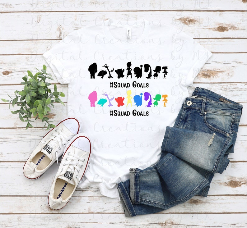 Inside Out, Squad Goals, Emotions, PNG 300 Dpi File, Sublimation ...