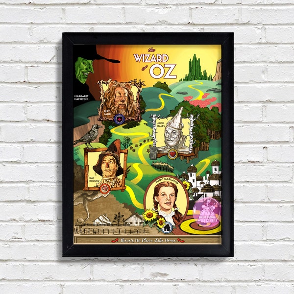 Mago de Oz - Hollywood Classic - Cartel de arte de película, arte de los fans, impresión de película