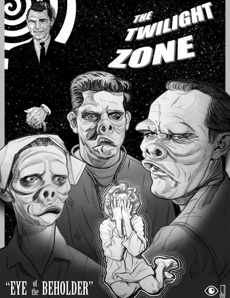 Fan Art Twilight Zone: Eye of the Beholder Episode Poster Art Print
