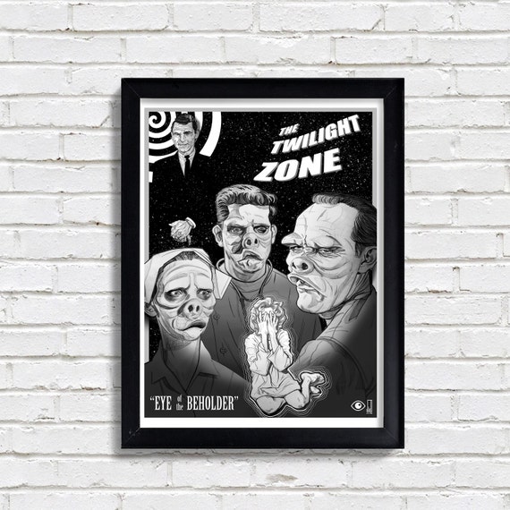 Fan Art Twilight Zone: Eye of the Beholder Episode Poster Art Print