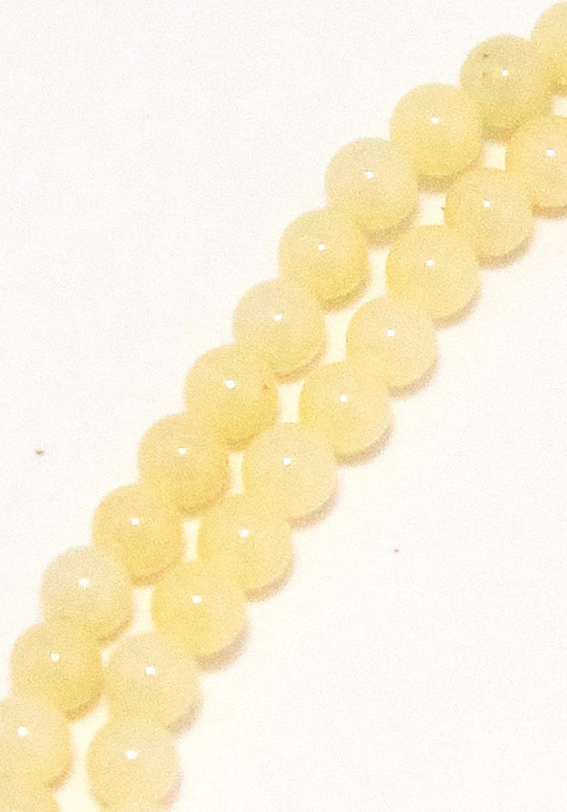 Light yellow stone beads 2mm 1string/G0003 Etsy
