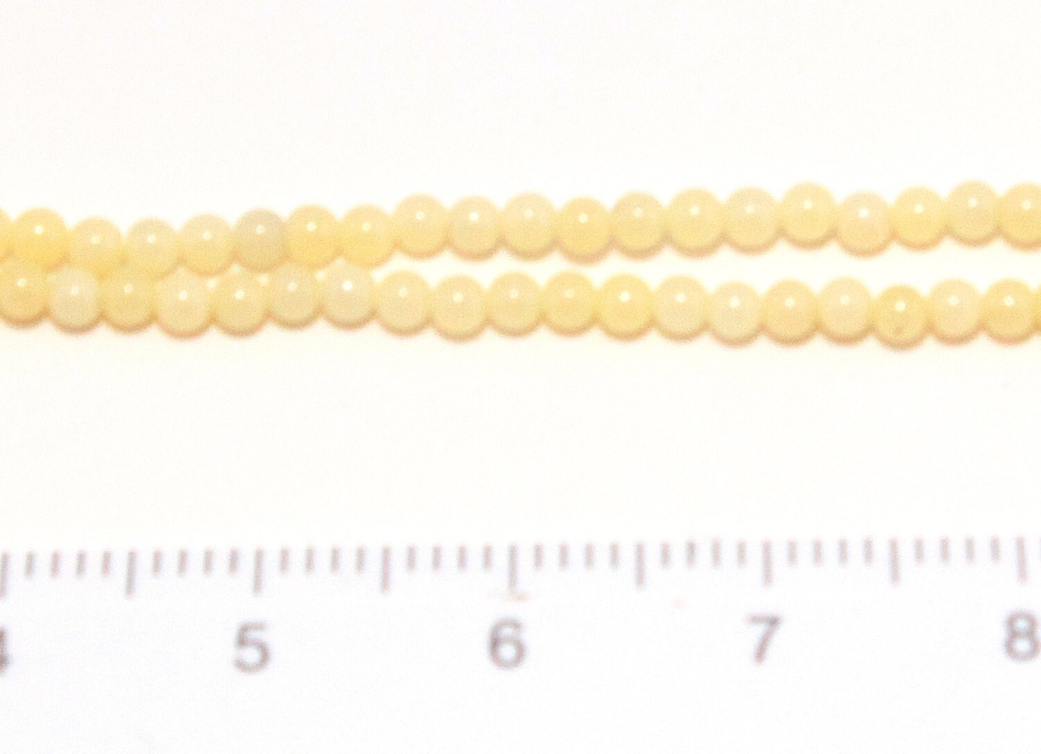 Light yellow stone beads 2mm 1string/G0003 Etsy
