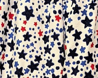 Towel Pants, Youth Large 14, "Red and Navy Stars" Fun Print, Swimmers & Swim Teams, Comfortable, Absorbent, FUN!!