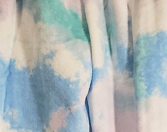 Towel Pants, Youth XXSmall 4T, "Cool Colors Tie Dye" Fun Print, Swimmers & Swim Teams, Comfortable, Absorbent, FUN!!