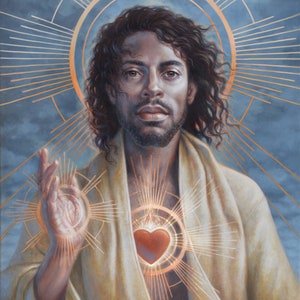 PAPER PRINT (archival) "Divine Humanity" by Autumn Skye 17"x22" Ultra-smooth archival fine-art paper by Autumn Skye