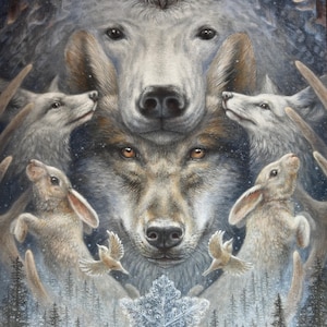 CANVAS PRINT “Keepers of the North” archival giclee print on canvas