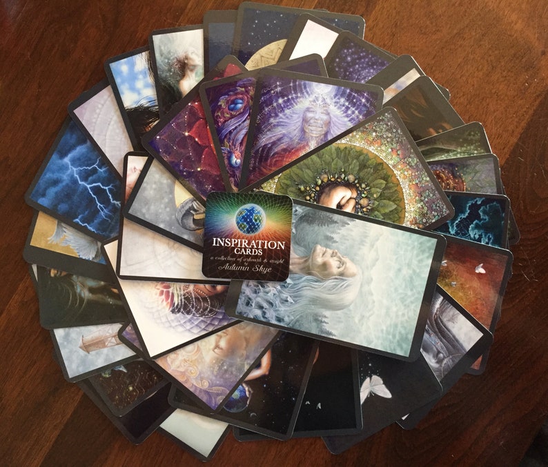INSPIRATION CARDS Complete Set of 66 cards, INCLUDING newest 2023 edition Oracle Deck by Autumn Skye image 6