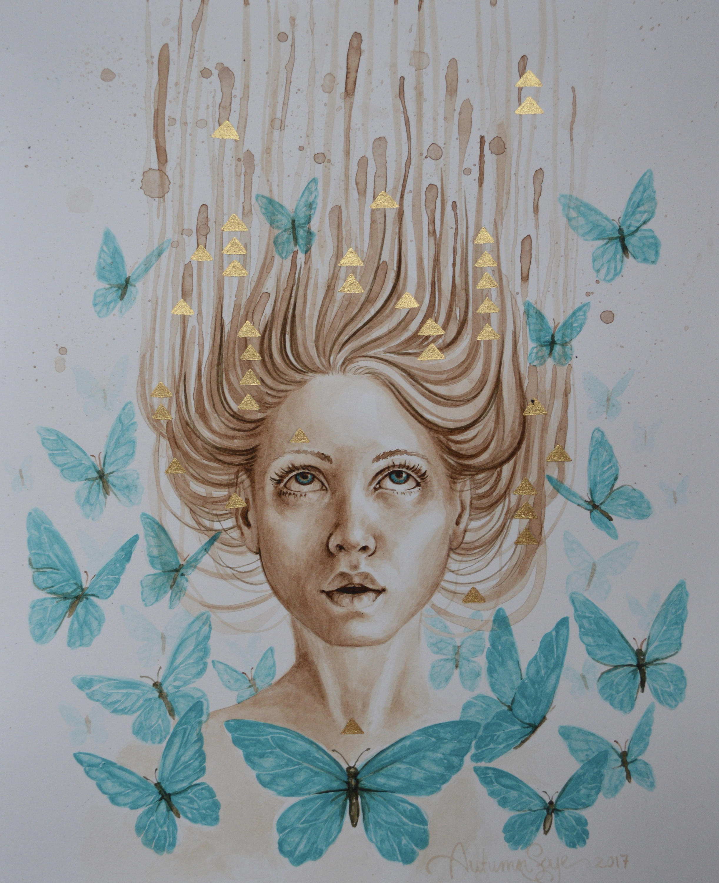 ORIGINAL PAINTING Lift watercolour by Autumn Skye ART Etsy