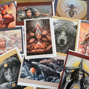 CARTES DE VUX ~ nouvelle édition 2023 ~ lot de 10 cartes par Autumn Skye ART